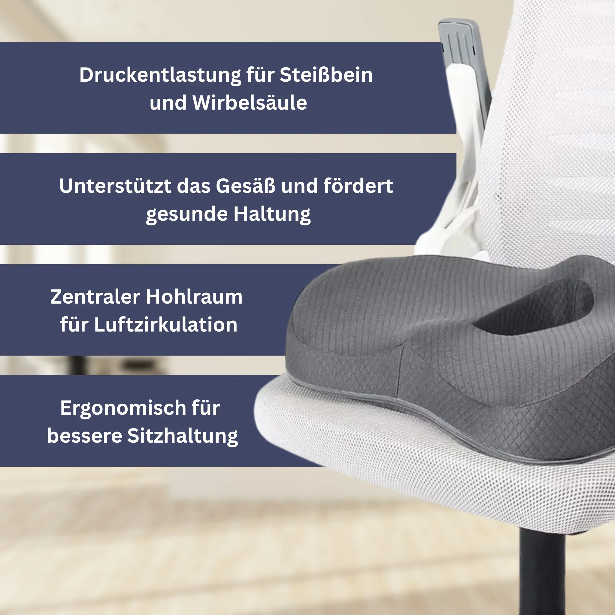 PosturePlus – Orthopedic Seat Cushion