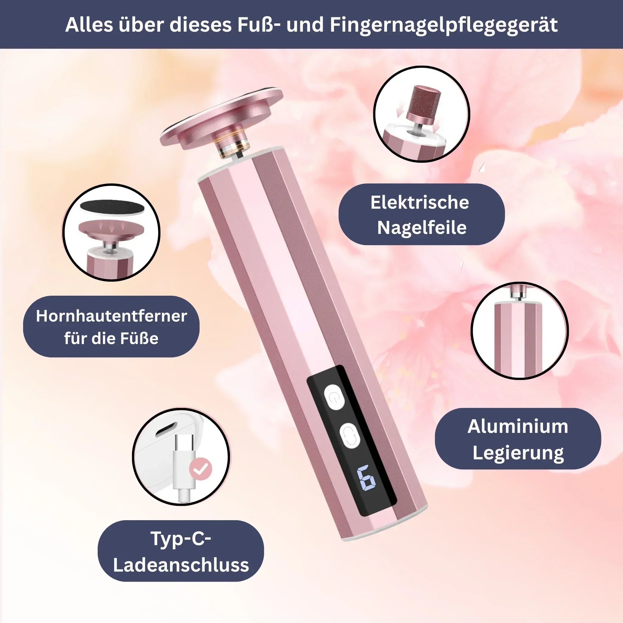 SamtFuß Pro – Electric Callus Remover
